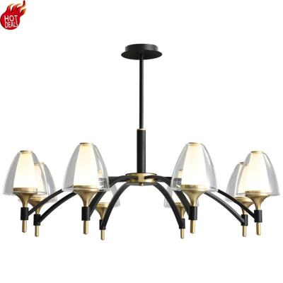 China Full Vintage Chandelier Cheap Modern Black Royal Jellyfish Chandelier Long Price Supplier In China for sale