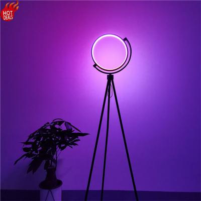 China Danish Post Modern Luxury Tripod Floor Lamp RGB Designer LED Vertical Floor Lamp For Indoor for sale