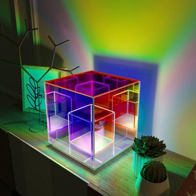 China Modern Competitive Price Customization 0Led Star Lights Contemporary Led Optical Cube Lamp Wholesale In China for sale