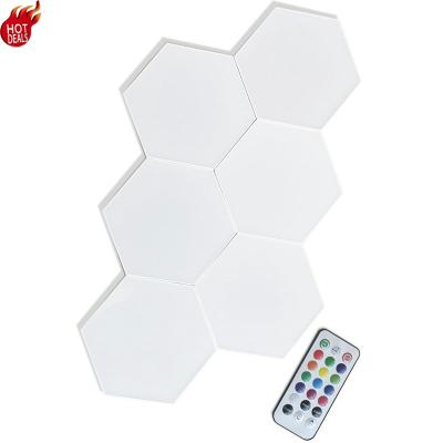 China Modern Background Honeycomb Six Light Restaurant Decorative Honeycomb LED Side Wall Touch Light Monochrome Lights for sale