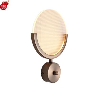 China Modern European Luxury Green Led Aluminum Hardware Chain Light Slope 10W Wall Sconce Lamp for sale