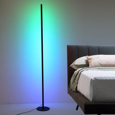 China App Control Dimmable RGB Color Floor Lamp Tuya Music Standing Ambient Light Sync Led Modern Nordic English Style for sale