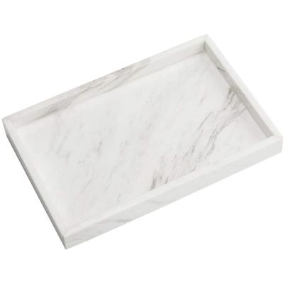 China Luxury wholesale marble tray custom acrylic trays marble serving tray for sale