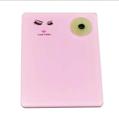 China Luxury Acrylic Rose Tile Lash Extensions Custom Lash Tray Dish for sale