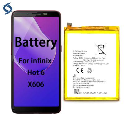 China BL-39HX X606 mobile phone cell phone battery for infinix 6 hot 4000mah for sale