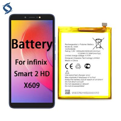 China BL-34BX X609 mobile phone cell phone battery for infinix Smart 2 HD 3500mah for sale