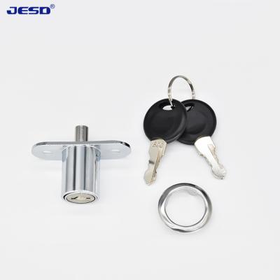 China Furniture Hardware Factory Direct Sale Modern Zinc Alloy Drawer Lock 105 Cabinet Drawer Push Sliding Lock for sale