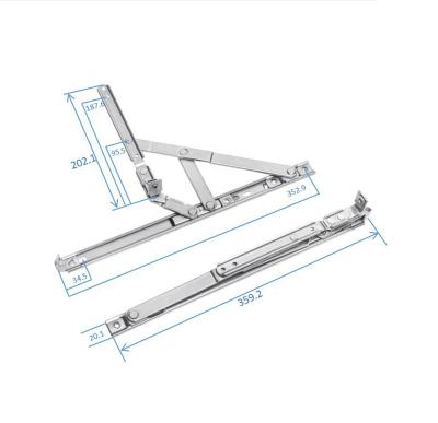 China Whole Sale Modern 14 Inch Chafe Resistant Stay Open Aluminum Windows Stainless Steel Stay for sale