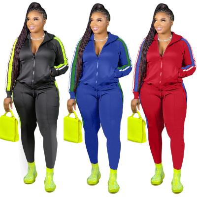 China Plus Size Plus Size 2 Piece Set Modern Daily Wear Newcomers Fashion Women Winter Sport Gradient 2 Piece Set 4xl Plus Size Fall Clothing for sale