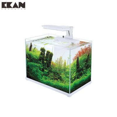 China Aquatic Plant Viable Ultra White Glass Aquarium for sale