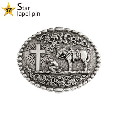 China Custom Customized Boy Scout Engraved Vintage Belt Buckles For Men for sale