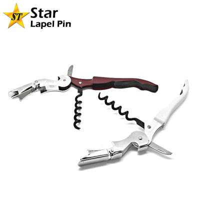 China New Design Stored Multi Function Wine Bottle Opener Corkscrew With Wooden Handle for sale