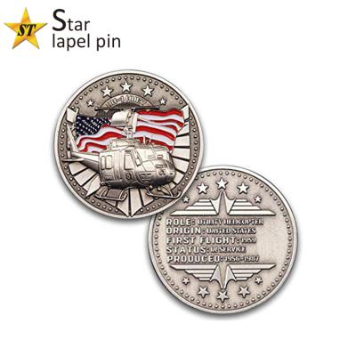 China China Fashion Gift Cheap Silver Blank Bulk Challenge Custom Metal Military Coins for sale