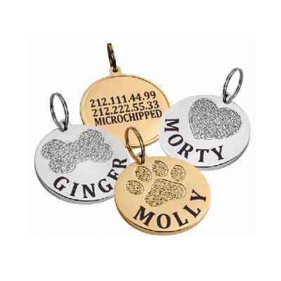 China Custom Unique Metal Personalized Dog Tags Washable for sale