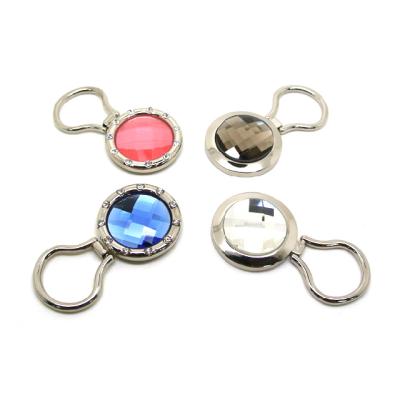 China Decorative Custom Magnetic ALLOY Rhinestone Eyeglass Holder Brooch Pins for sale