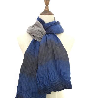 China 50% Cotton Wholesale Organic Cotton Men's Scarf With Striped for sale