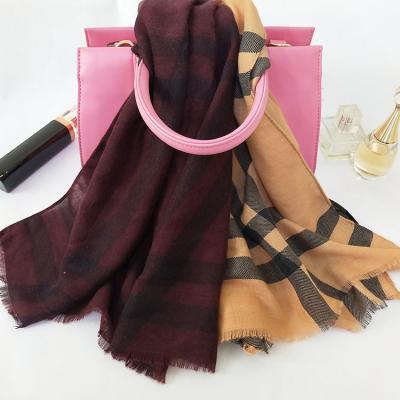 China Polyester Classic Women Winter Stole Warm Scarf Shawl for sale