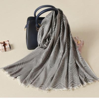 China Fashion Jacquard Viscous Women Muslim Hijab Scarf for sale