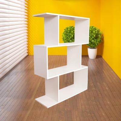 China Adjustable (other) White Freestanding Shelving Unit Wooden BookcaseCe Display Book Shelf 6-Tier Bookshelf for sale