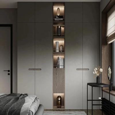 China Adjustable (other) Modern storage wardrobe bedroom furniture glass door mdf  wooden wood bedroom wardrobe closet for sale