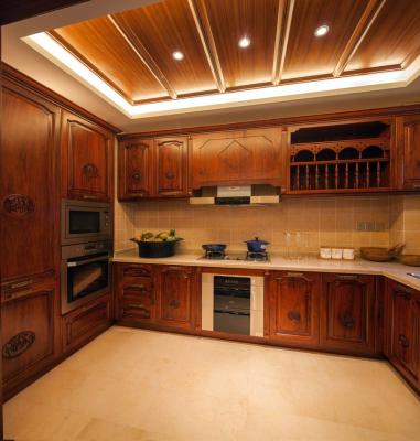 China Environmental Friendly America style High end kitchen cabinets made in china mini kitchenette Solid wood door Melamine door cheap price deliver for sale