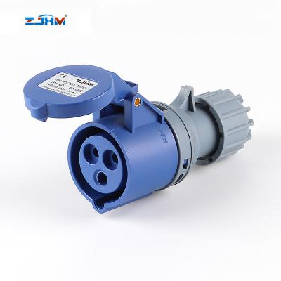 China ZJXM industrial mobile type ip67 415v 16a p northeast socket ip44 32a 3 pin 32am sockets for sale