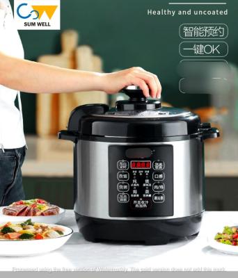 China Household 304 stainless steel electric pressure cooker household automatic 1-2-3-4 people 5-6L multi-functional high-voltage rice cooker U for sale