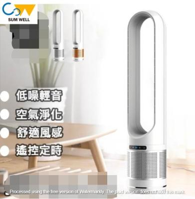 China Household Germany leafless fan household air purification tower fan desktop remote control cycle floor fan ultra-quiet   Timing time for sale