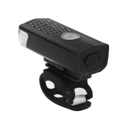 China 20-40mm lightweight rechargeable bicycle USB front headlight for sale