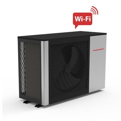 中国 LCD and Wifi control 11kw r410a r32 swimming pool inverter outdoor high end air source heat pump 販売のため