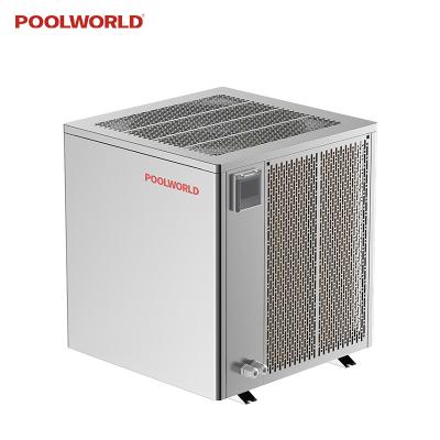 中国 High efficiency outdoor tank DC heating cooling air source swimming pool heat pump for sale 販売のため