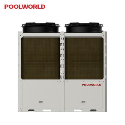 China Easy Install POOL WORLD High Efficiency Tank Central Heating 80c Air To Water Chinese Heat Pump for sale