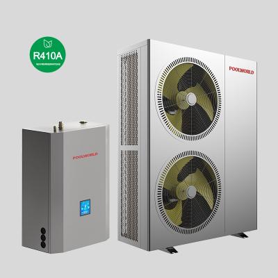 China Easy Install Split Type DC Inverter Heater EVI Heating +Cooling+DHW Air To Water Heat Pump For Sale zu verkaufen