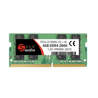 China High Performance Competitive RAM 2666MHz 1.2V SODIMM Computer Memory DDR4 4GB Memory for sale