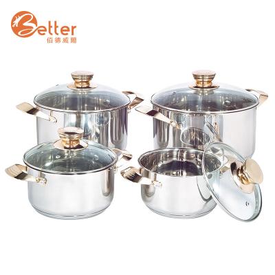 China Viable Ware Cooking Pot Popular Sandwich Cook Product Stainless Steel Bottom Set for sale