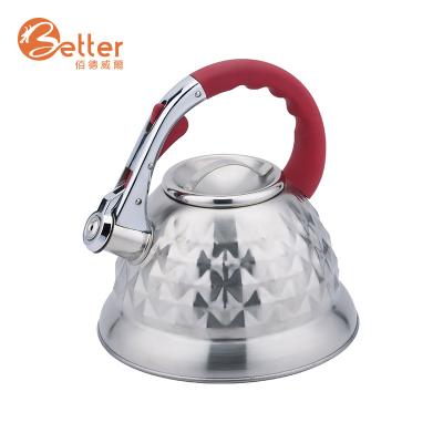 China Viable cheap price promotion 3.0L 4.0L 5.0L stainless steel whistling tea kettle for sale