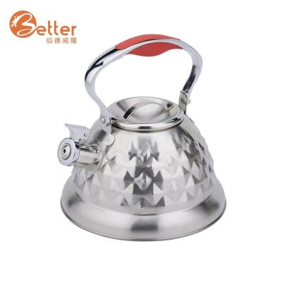 China Best viable new design stainless steel whistling kettle for kitchen used for sale