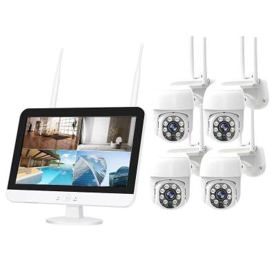 China Wireless PAN-TILT NVR Kit 4CH Camera System with 11