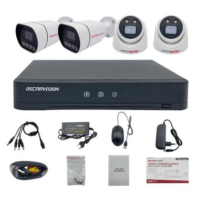 China 4CH NIGHT VISION Hd Dvr Surveillance CCTV Camera Video Security Recording 5 IN 1 DIY TVI CCTV Camera Kit for sale