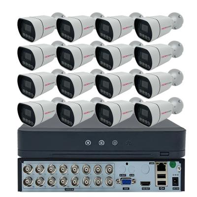 China NIGHT VISION 16 Channel CCTV Dome Camera System Xmeye p6slite Dvr Kit 1080p Ahd Security Color MIC Cameras for sale