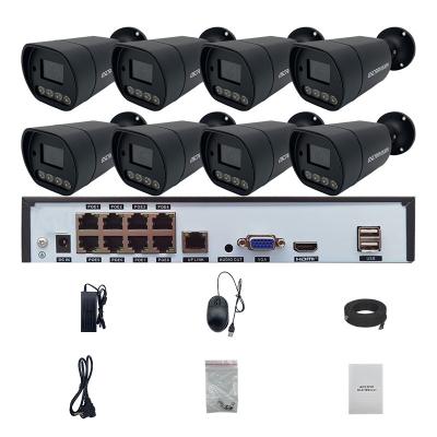 China NIGHT VISION waterproof POE kit with 8CH poe digital camera 4 channel poe nvr system 1080P 4MP 5MP for sale