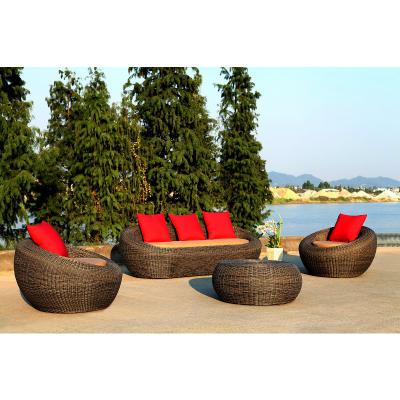 China Aluminium frame Outdoor meubels Leisure Wicker Rattan Tuin Set Woonkamer Sofa Set voor uw outdoor paradijs Te koop