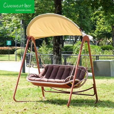 China Customized Color Garden Swing Chairs Patio Backyard Outdoor Swing Canopy Seat Cushions Cover for Backyard Furniture for sale