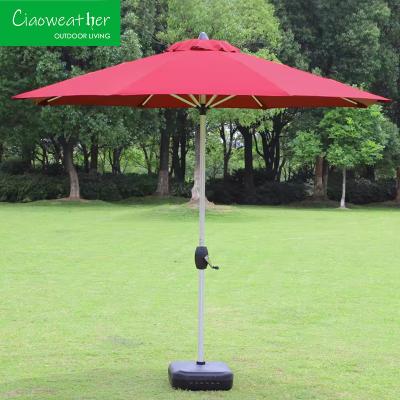 China Parasol de playa de jardín al aire libre con color personalizado y material de marco de aluminio en venta