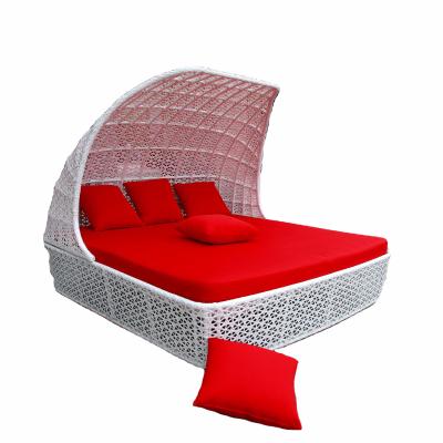 China Sun Lounger Rattan Wicker Chaise Lounge Beach OEM Frame Gray Style Modern Furniture for Courtyard for sale