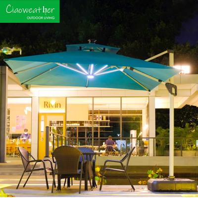 China Outdoor Sunshade Parasol Aluminum Garden Cantilever Parasol Patio Big Roma Umbrella for Hospital Relaxation Area for sale