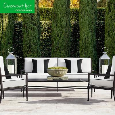 China Modern Design L Shape Outdoor Teak Sofa Set for Patio Wood Garden Furniture for sale