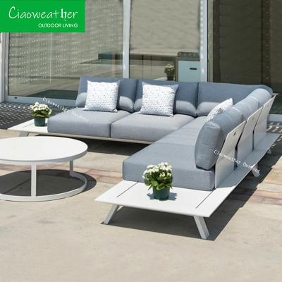 China Buitenmeubelen van aluminium Tuinsofa van aluminium Set voor aluminium materiaal Te koop