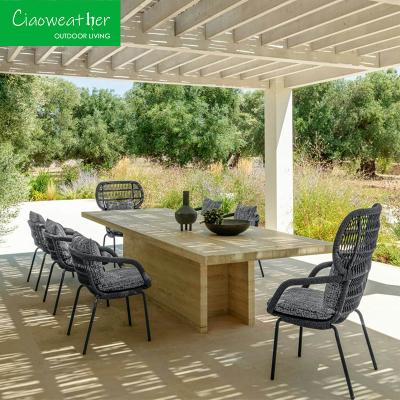 China NO Folded Customized Color Patio Furniture Garden Chairs Set for Restaurant Leisure Aluminum Chair for sale