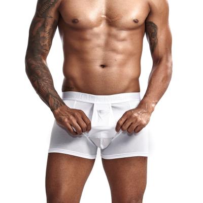 China Hot Sale Antibacterial Men's Underwear Men's Thermal Boxer Briefs U Pattern Men's Breathable Underwear for sale